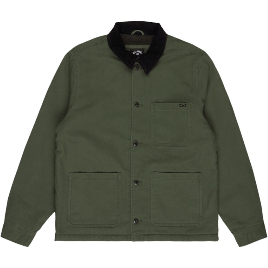2026 Billabong Mens Chore Jacket EBYJK00150 - Riffle Green